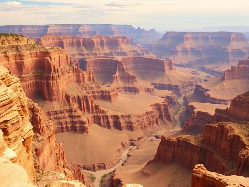 Mirador en Grand Canyon West con acantilados terracota
